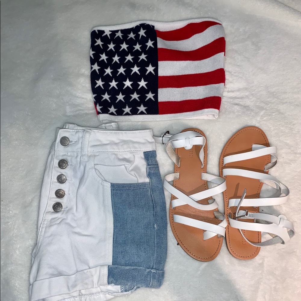 American flag tube top